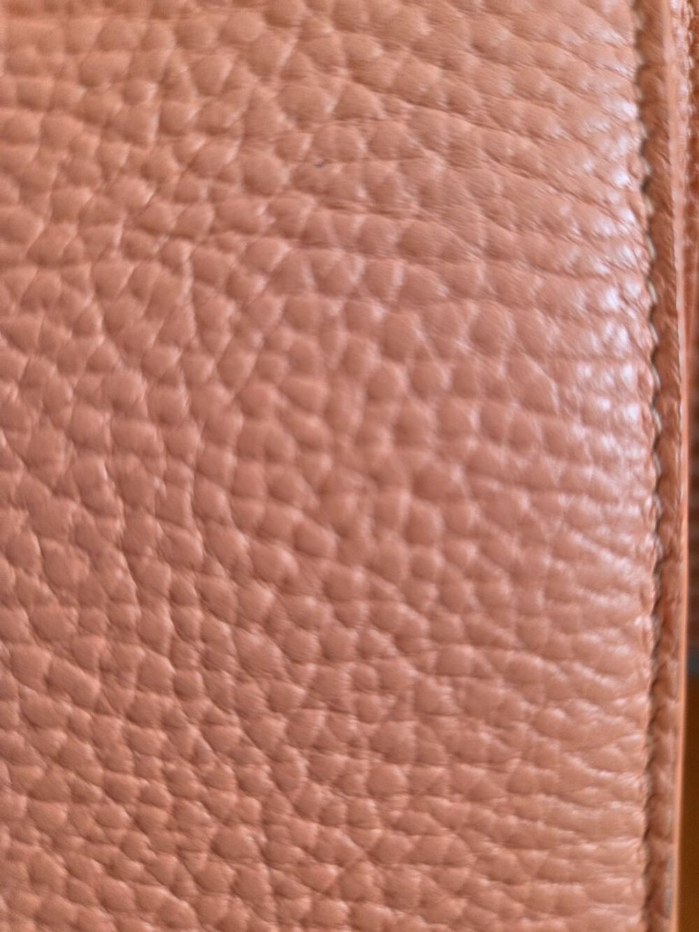 $395 MSRP LUANA Italy Origami Pebble Genuine Leather Coral Tot Purse Bag Preppy - Picture 12 of 13